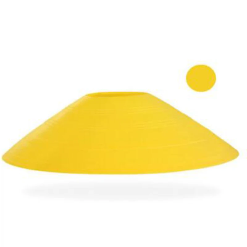 Yellow ПВХ Многоцветный Крест Обучение Футбол Конус соус космический Маркер Диск футбол блюдце легкая атлетика - Цвет: Yellow