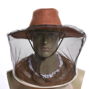 

Professional Anti-bite Beekeeping Hat Mosquito Bee Insect Net Veil Hat Face Head Neck Wrap Protector Beekeeping Tool for Beework