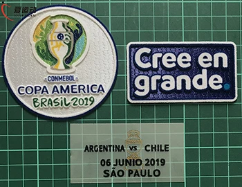 Копа Америка Бразилия матч Дата патч Бразилия Аргентина Перу Uruguay Чили описание матча+ Копа Америка рукав патч - Цвет: Argentina v Chile