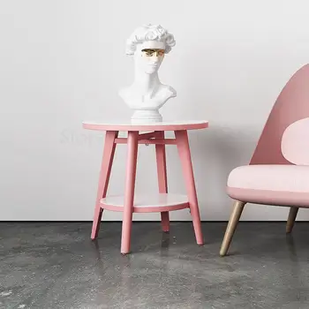 

Nordic Coffee Table Simple Modern Living Room Side Corner Table Tea Table Round Small Coffee Table Sofa Side Table