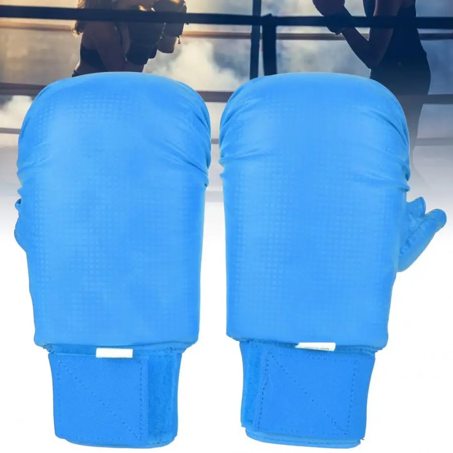 Boxing Gloves A Pair of Boxing Gloves Karate Hand Protector with Thumb Protector for Martial Arts Sports Game Training Karate Safety