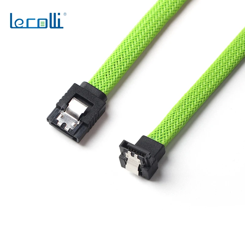 SSD HDD SATA 3.0 III Data Cable to SSD HDD Hard Disk Drive Cord Sata3 Straight Right Angle 6Gb/s for MSI Gigabyte Motherboard - Image 2