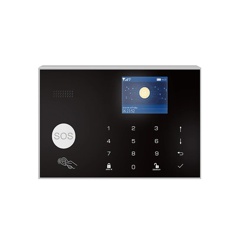 

Tuya APP 99 wireless 3 wire zone WIFI GSM LCD Russian Menu Smart 433MHZ Wireless WIFI GSM Home intruder Security Alarm System