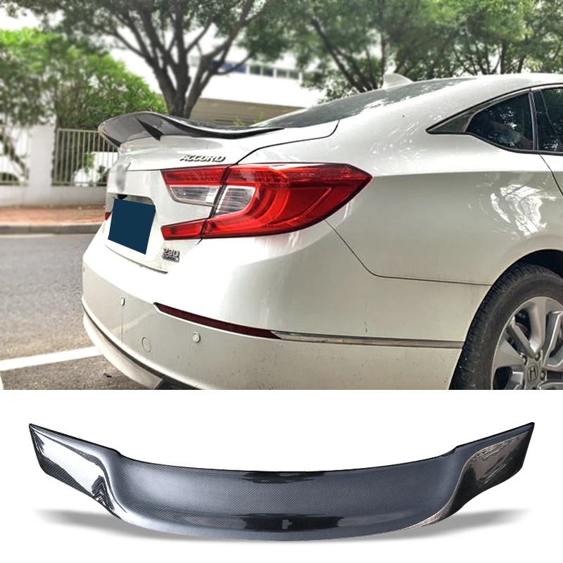 

Car Trunk Spoiler Carbon Fiber FRP Auto Rear Trunk Wing R Style Refit Accessories Spoiler For Honda Accord 2018 2019