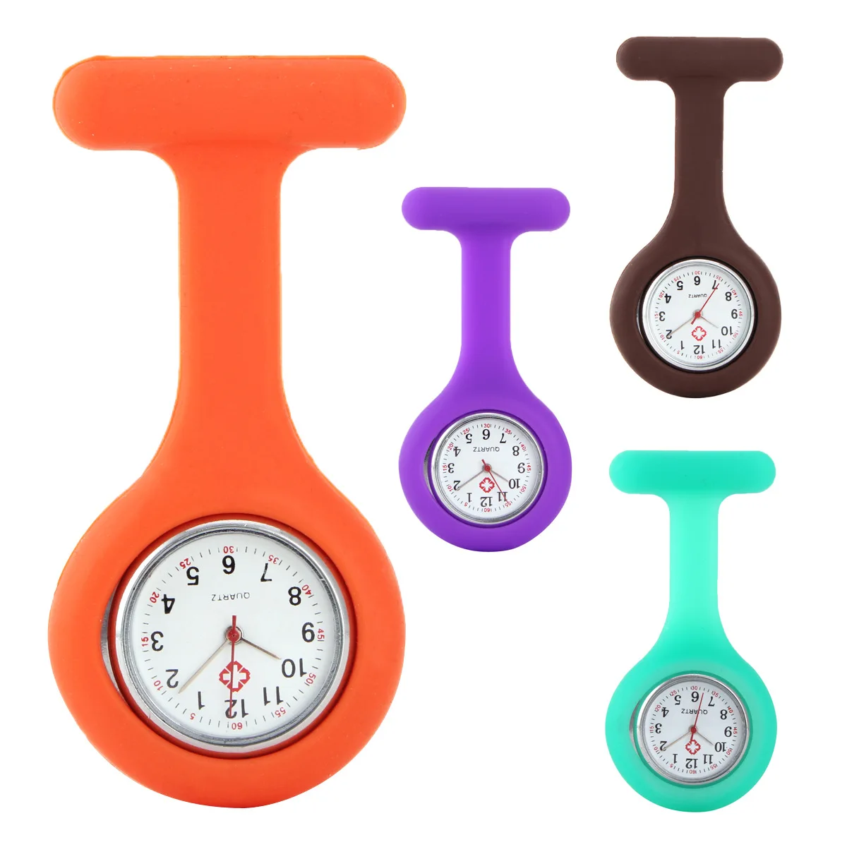 

Silicone Strap Solid Color Printed Mounted Quartz Watch Bracelets NURSE'S Watch