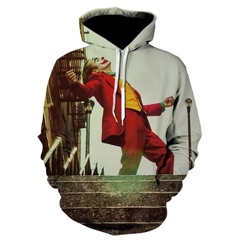 

2019 Amerian Horror Movie IT Chapter Two 3D Hoodies Men Women Casual Sweatshirts Clown Print Pattern Tops Cool Coats Clothes