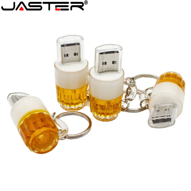 JASTER специальная пивная кружка модель usb флэш-накопитель пивной стакан 4 ГБ 8 ГБ 16 ГБ 32 ГБ карта памяти, Флеш накопитель USB 2,0 флешка