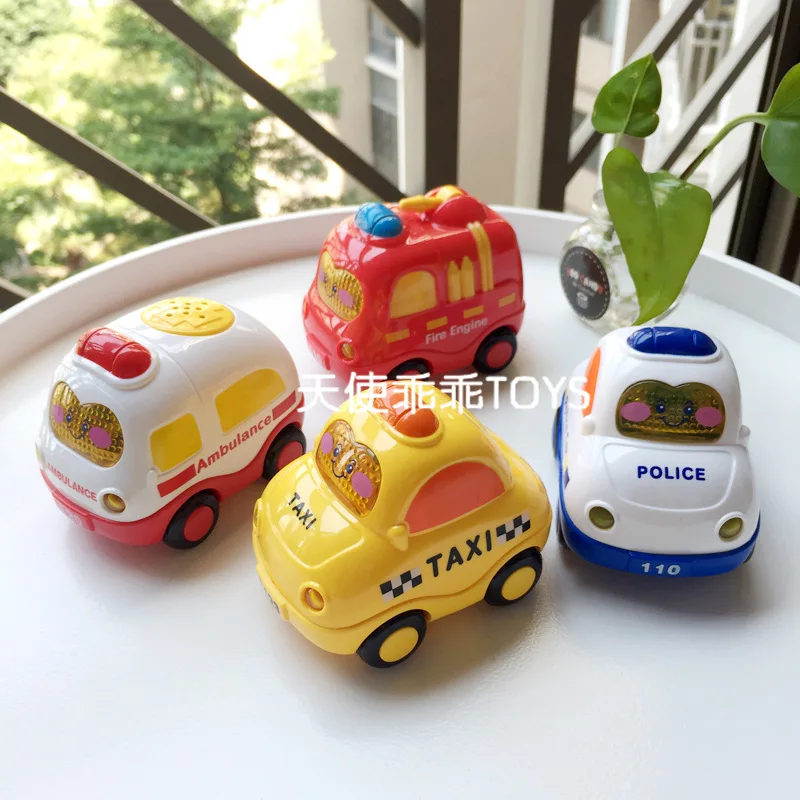 

Export France Non-Edges And Corners Drop-resistant Cute Smooth Inertia Sound And Light Unisex Small Car 10 Yuan
