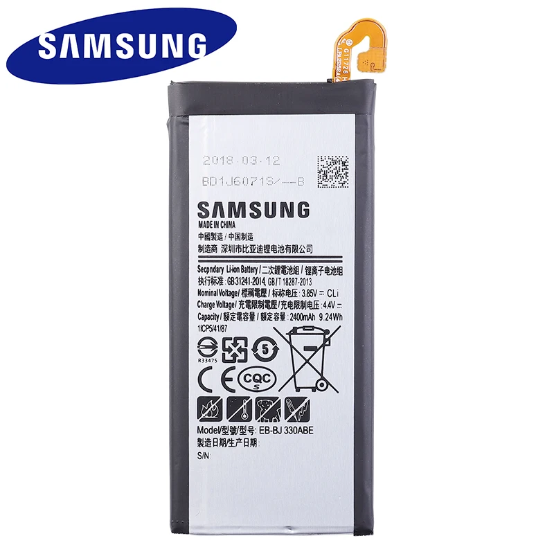 EB-BJ330ABE 2400mAh samsung запасной аккумулятор телефона для samsung Galaxy J3 SM-J330 J3300 Edition