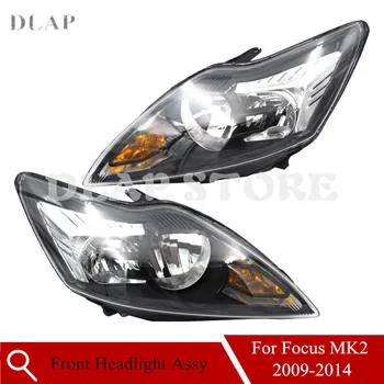 

Car Front Bumper Headlamp Head Light Assy Halogen Black Type For Ford Focus MK2 2009 2010 2011 2012 2013 2014 Sedan Hatchback
