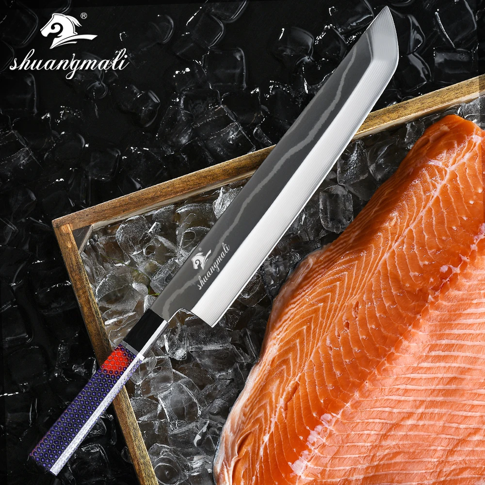 11 inch Japanese sashimi Knife 33 Layer Damascus Salmon Kitchen knives