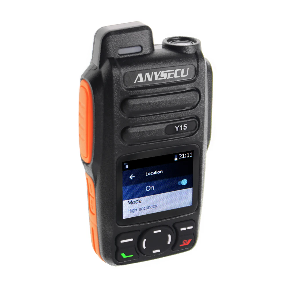 Anysecu Y15 4G Network Radio 4000Mah Android 5.1 Smart Phone Poc Radio Lte/Wcdma/Gsm Walkie Talkie Funziona Con Zello O Real-Ptt