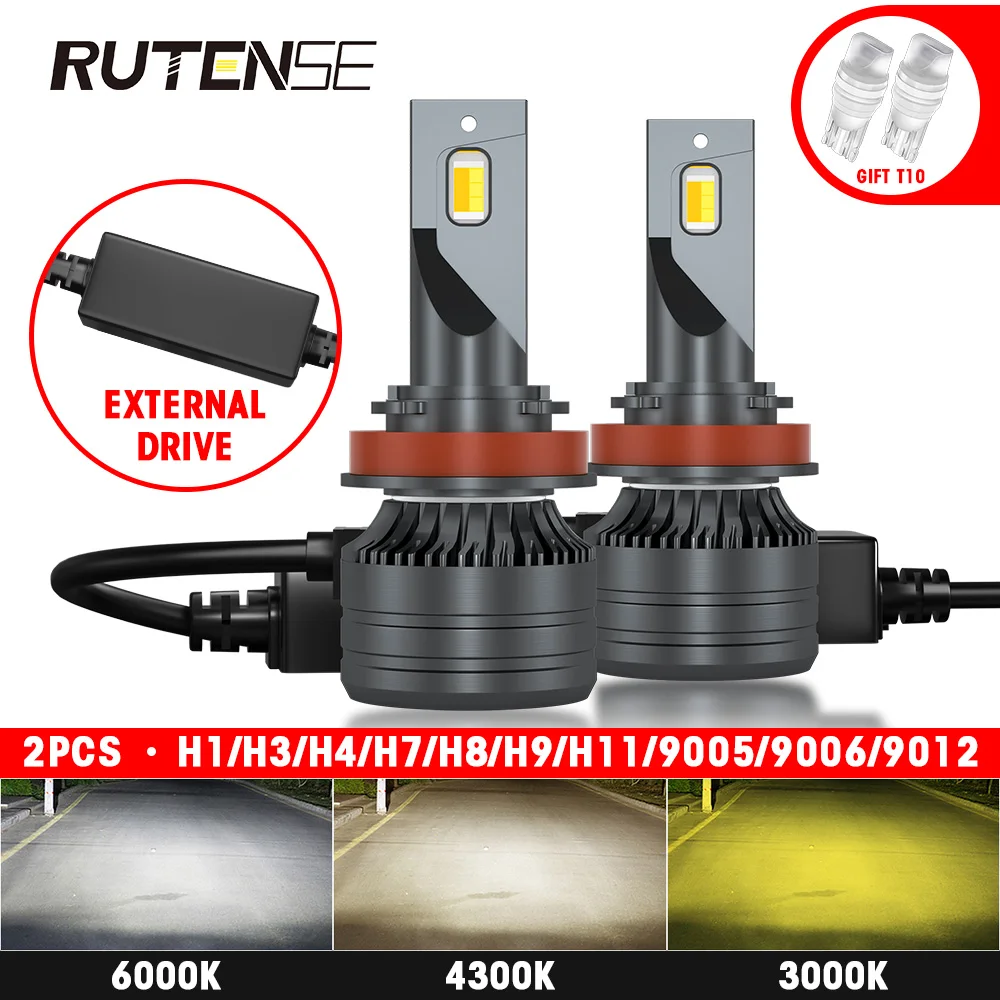 Светодиодные фары h7 Led CANBUS h4 h11 h3 h8 h9 9005 hb3 9006 hb4 9012 hir2 Auto Car ZES лампочка для фар 12V 24V 3000K