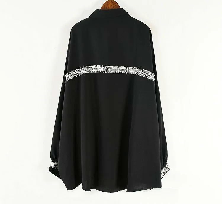 [EWQ] Демисезонный высокое качество с отложным воротником с длинными рукавами хит Цвета Однобортный Винтаж женская рубашка, блузка Famale AH34900