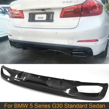 

Rear Bumper Lip Diffuser Spoiler For BMW 5 Series G30 Standard Sedan 4 Door 530i 540i 2017 2018 Diffuser Dual Exhaust One Outlet
