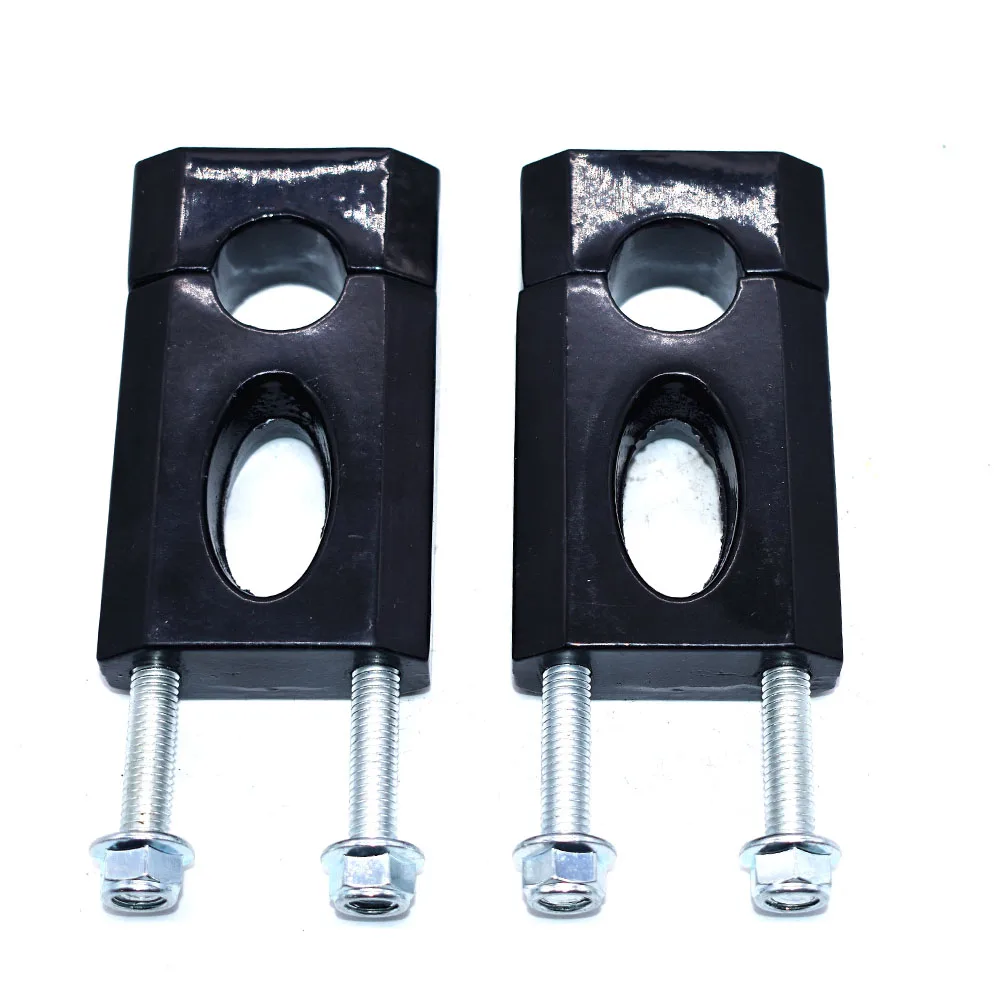 Riser Manubrio 22 Mm Per Moto - Alza Manubrio In Lega Alluminio, Universale Per Manubri 7/8", Nero - Foto 3