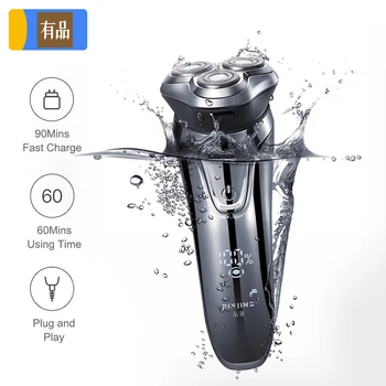 

SOOCAS ES3 Electric Shaver Razor PINJING Mijia Shaving Machine LED Digital Display Rechargeable 3D Trimmer Beard Men By Xiaomi 5