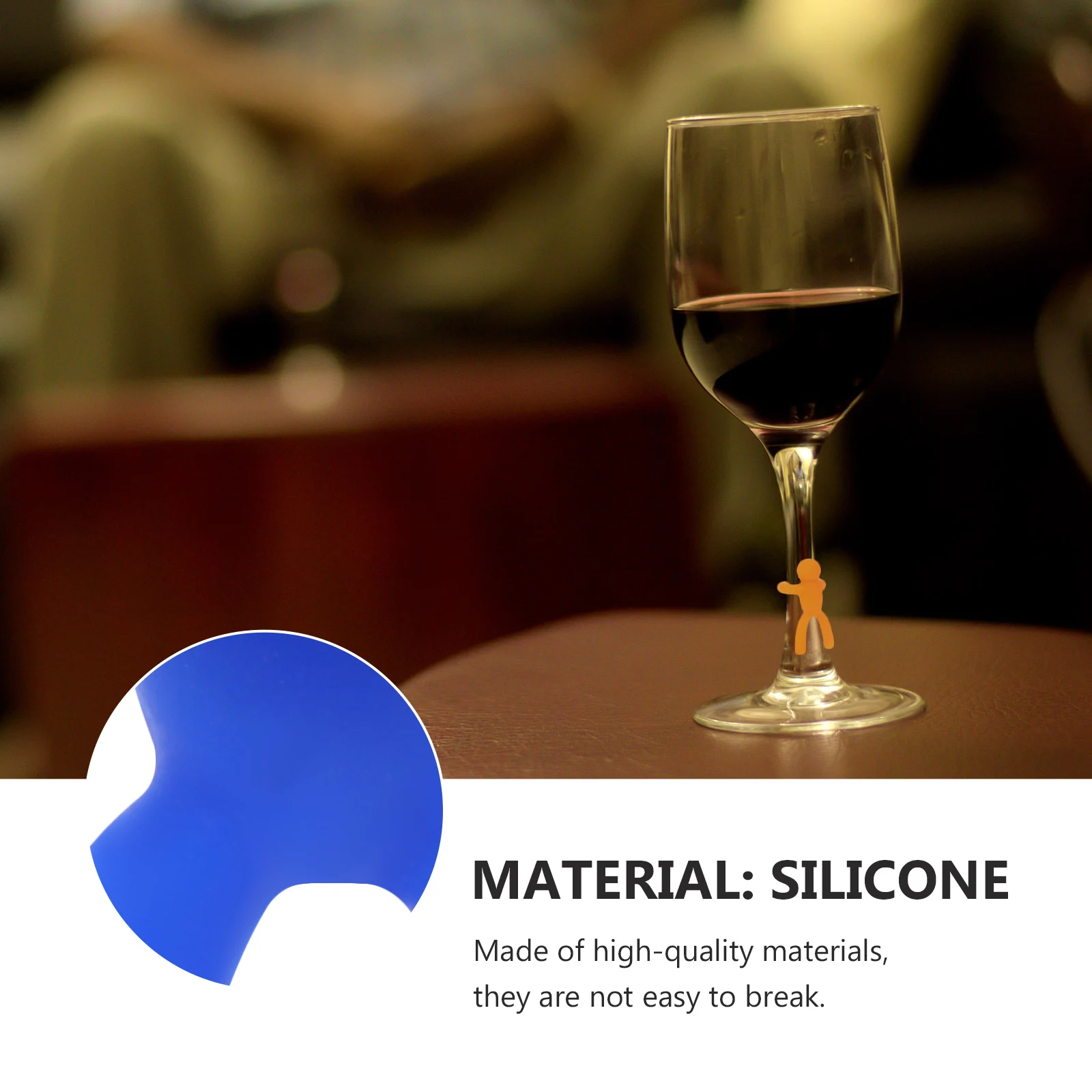 12Pcs small man Drink Markers Wine Glass Tags Drink Charms Cocktail Picks gel small man wine cup marker red wine cup mark