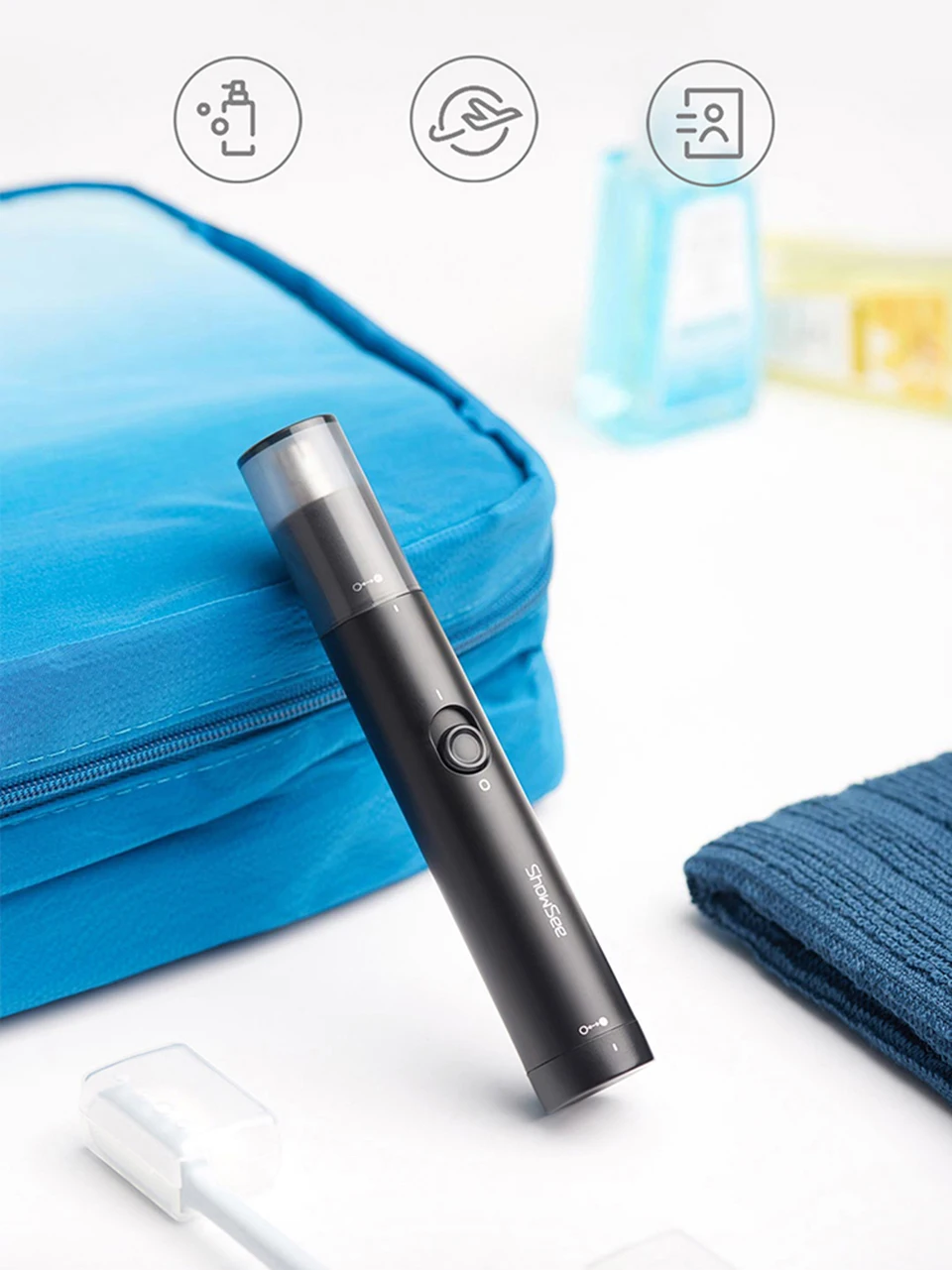 Máquina de Cortar Xiaomi Youpin Nariz Elétrico Aparadores Mini Portátil Orelha Cabelo Shaver 2022 Nova Cortador 7 Aparadores de pelo