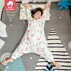 Saco de dormir para bebé, saco de transporte para recién nacido, con patrón de animales, juego de cama para niños, pierna dividida, invierno, antitipi, cálido