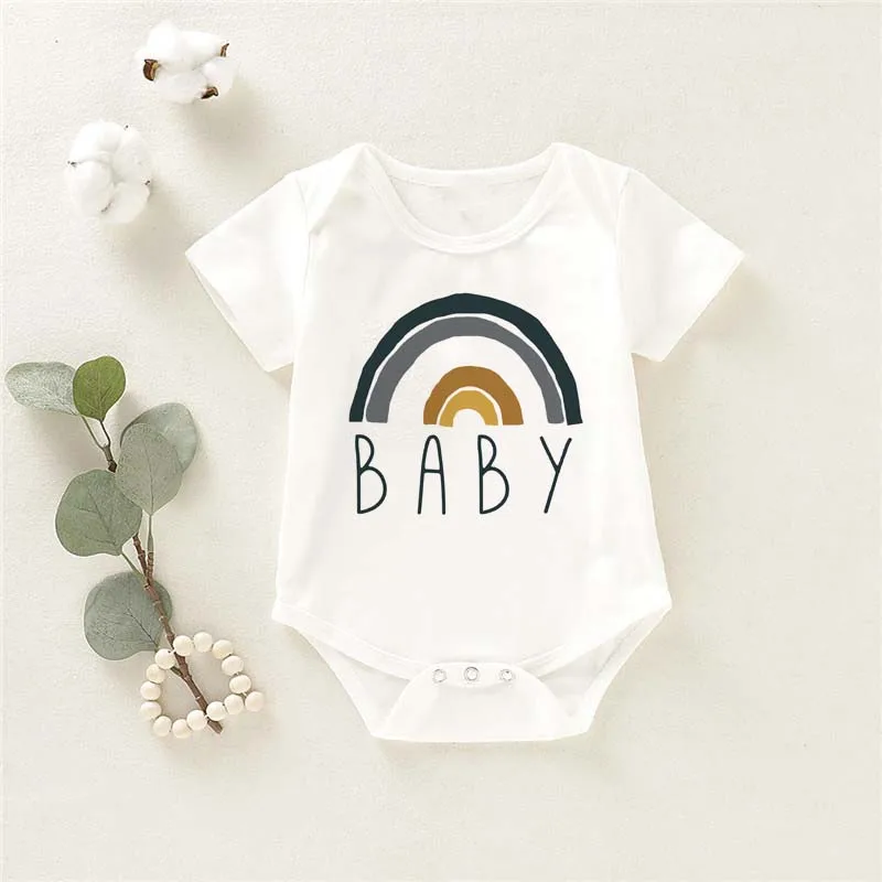 Jumpsuit Overalls Clothing Rainbow Girls Shorts Kids Casual Letter for New-Arrival