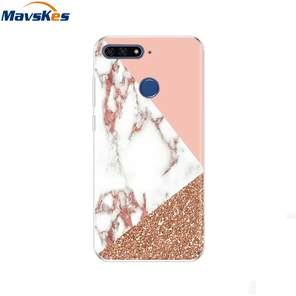 34 Чехол для huawei Honor 7C, чехол на huawei Honor7C, 5,7 дюймов, мягкий силиконовый чехол для телефона huawei Honor 7C, Aum-L41, чехлы из ТПУ - Цвет: 34