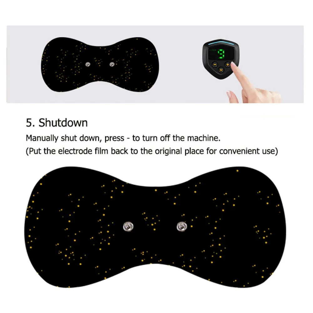 Muscle Stimulator Trainer Neck Arm Exerciser Portable Body Building Machine Weight Loss Trainer Fat Burning Vibration Massager