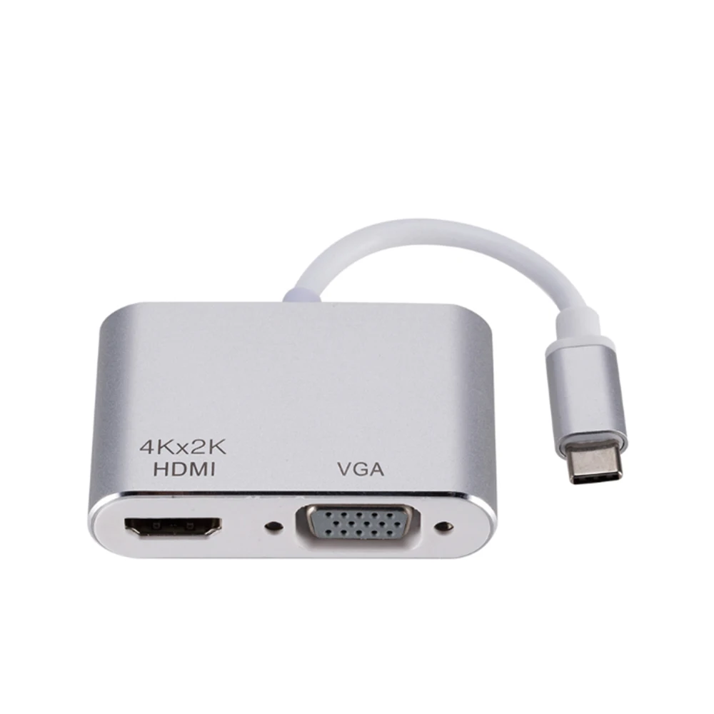 Type-C USB C To HDMI VGA Adapter 4K Thunderbolt 3 for Samsung Galaxy S10/S9/S8 Huawei Mate 20/P30 Pro USB C HDMI
