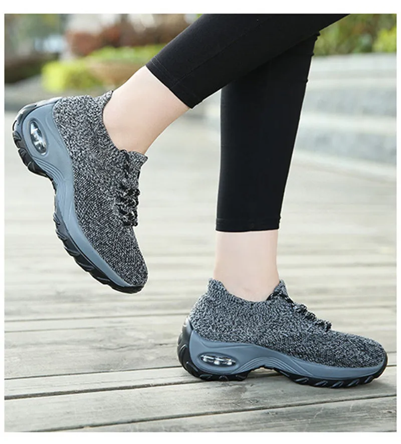 Shoes Woman Sneakers Increase Platform Trainers Women Shoes Casual Lace-Up Feminino Mesh Shoes Womens Sneakers Plus Size VT624 (8)