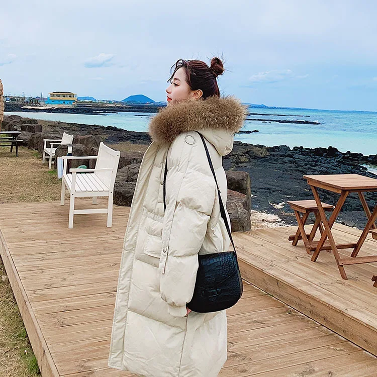 

Photo Shoot Dongdaemun Cotton-padded Clothes Women's 2019 New Style Korean-style Loose-Fit Students Mid-length Hot Selling Waist