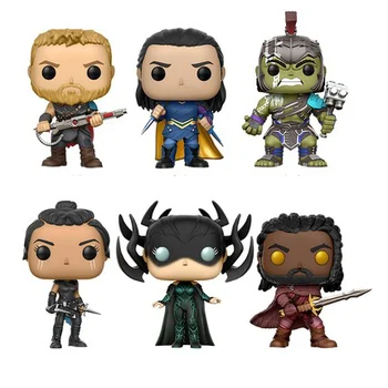 

10cm Figure POP Hela God of Thunder Mischief Heimdall PVC Action Figures Collection Model Doll Toys for Children Gifts Fun Toy