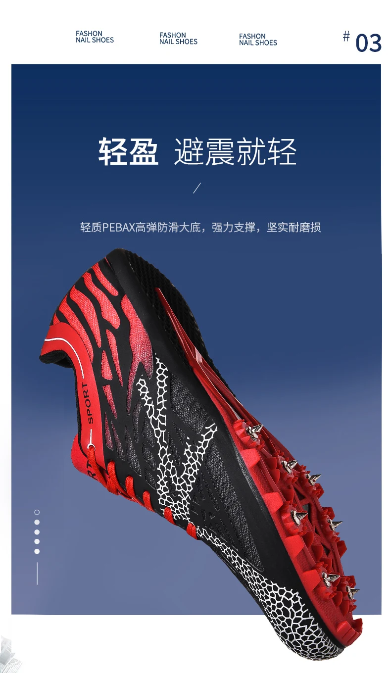 Men Women Boys Girls Track and Field Shoes Mesh Breathable Athletics Spike Shoes Black Blue Racing Sneakers Lightweight Trainers