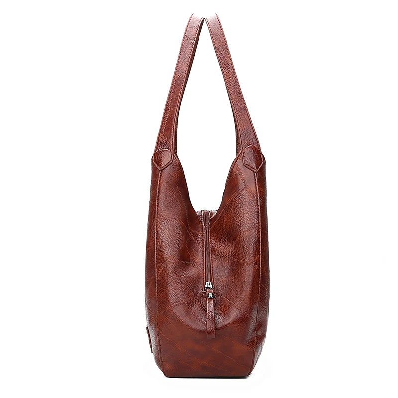Goedkoop AMYGG Luxe Handtassen Vrouwen Tassen Designer Multifunctionele Vintage Vrouwen Schoudertassen Vrouwelijke Top handvat Tassen Mode Merk Handtas