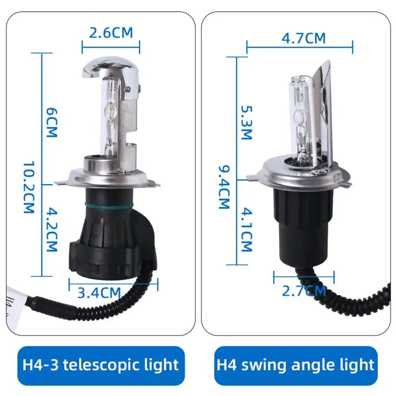 2 предмета 12V 35& 55 Вт автомобильные ксеноновые H4 HID переделочный комплект лампы авто лампы фар 3000k 4300k 6000k 8000K автомобильные аксессуары