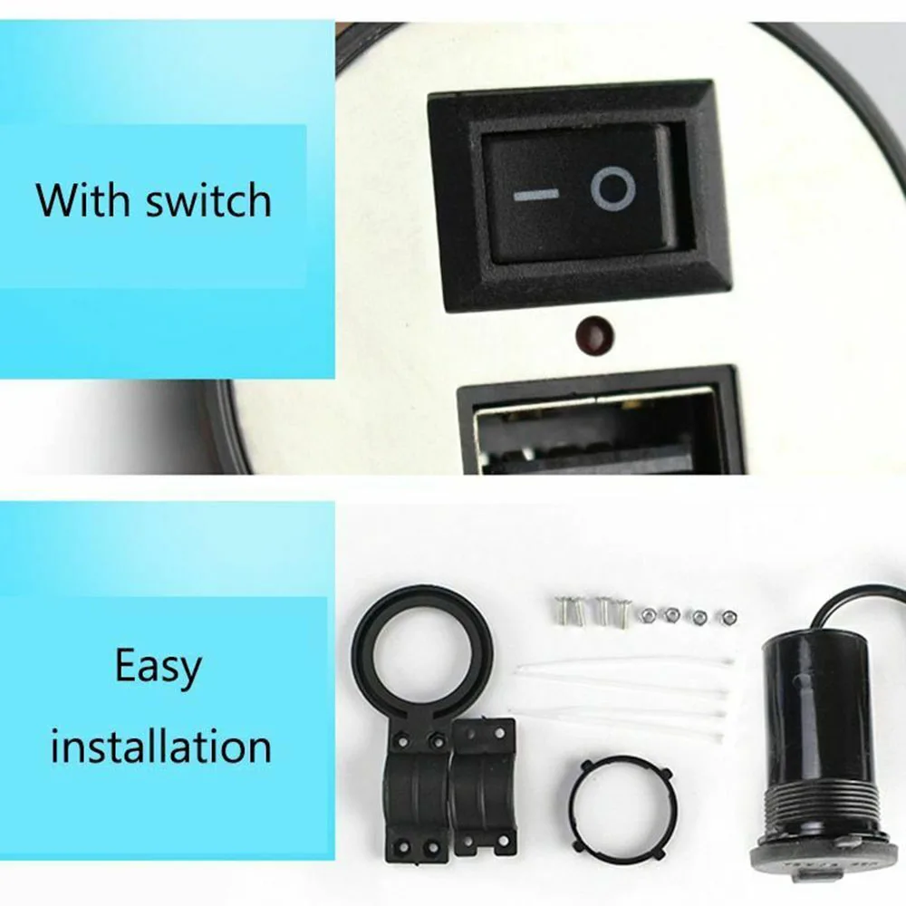 12V водонепроницаемый USB 2,1 A мотоцикл мобильный телефон gps зарядное устройство адаптер питания