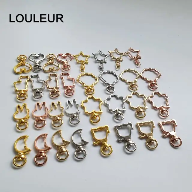 5-20pcs/lot Key Chain Key Ring keychain Bronze Rhodium Gold 28mm Long Round Split Keyrings Keychain Jewelry Making Wholesale DIY 5