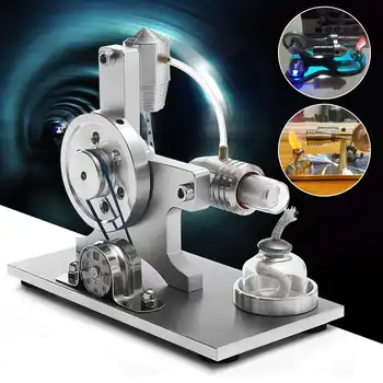 

Hot Air Stirling Engine Experiment Model Power Motor Generator Educational Physic Steam Power Toy Design Gifts