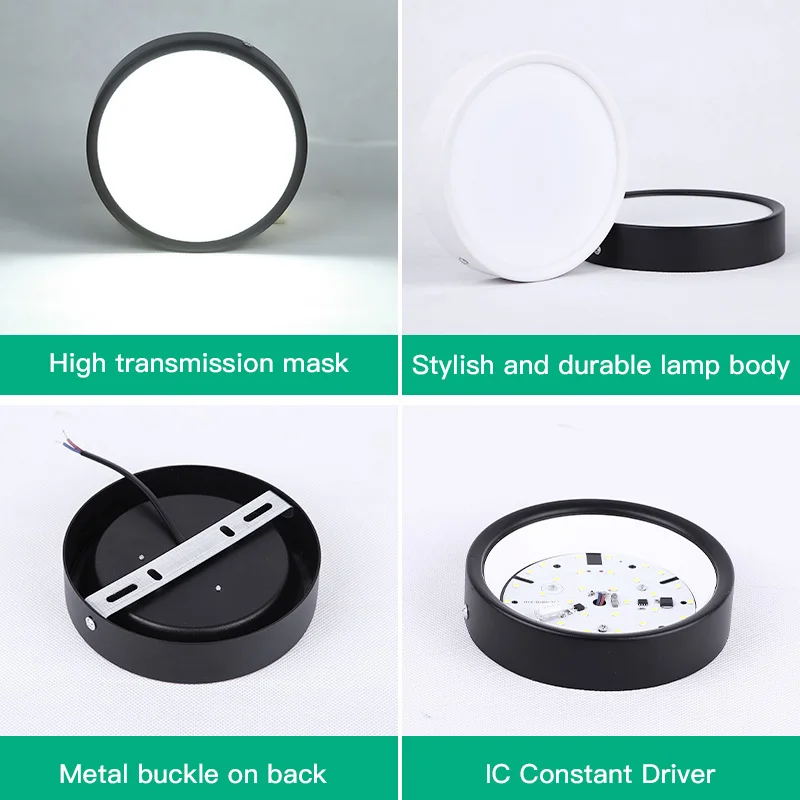 Led Downlight Spot Led Ceiling 220v Surface Mounted Panel Light 5W 10W 15W 25W Mini Spot Lights for Home Kitchen Room Lighting