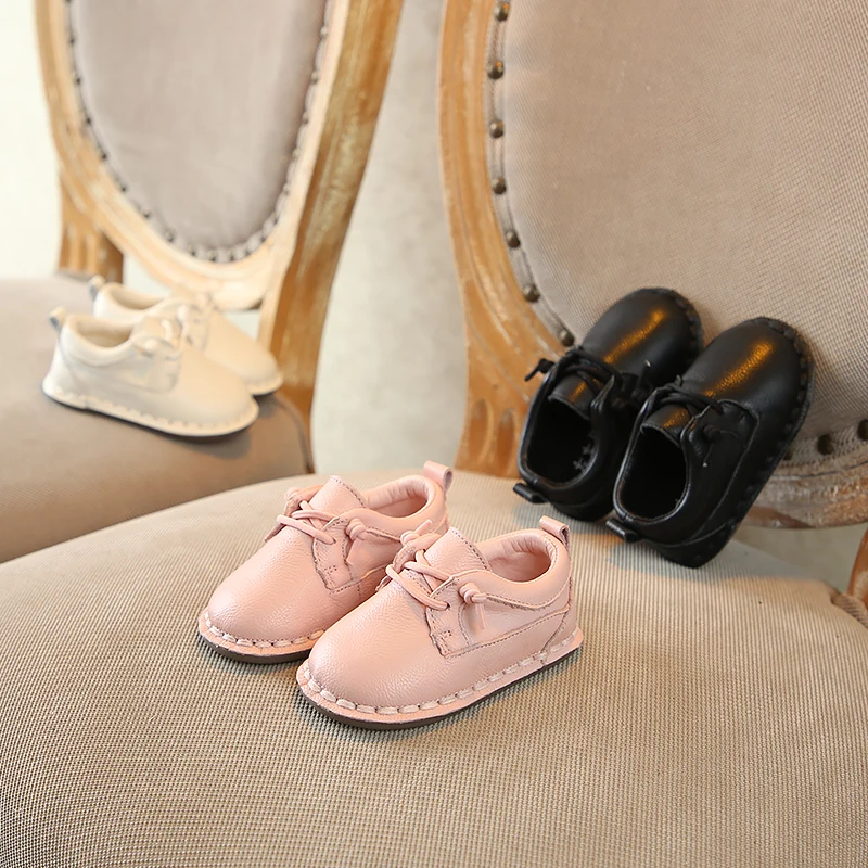 

Spring 2019 New Flat toddler Shoes Korean version Girl Baby Shoes boys genuine leather Soft sole 1-3 years old children's shoes