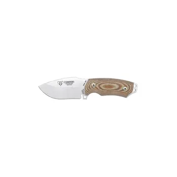 

Cudeman knife 115-X Mini green beret steel blade Böhler N-695 9 cm and 10 cm Brown MiCard leather