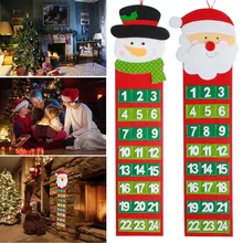 Christmas Old Hairy Man snowman Calendar Advent Countdown Calendar reusable Wall Calendar calendrier de l avent decorations F1