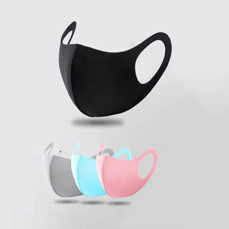 

Dust Proof Anti-Fog Block Breathable Face Mask Thin Solid Ice Silk Summer 3D