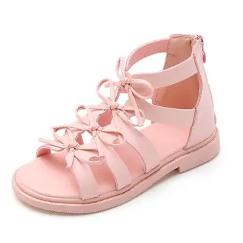 

Girls sandals soft leather Roman shoes Korean children's sandals princess shoes summer new baby sandals tide