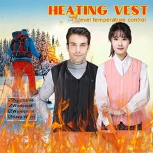 Для мужчин и женщин Открытый USB Инфракрасный нагревательный жилет куртки зимняя Гибкая теплая одежда приталенное пальто без рукавов согреться# g5