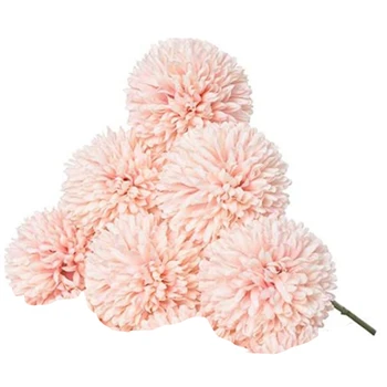 

6 Fake Flowers Artificial Hydrangea Bouquets, Suitable for Home Garden Party Wedding Decoration
