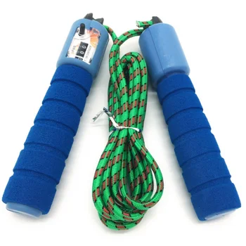 

Jump Ropes With Counter Sports Fitness Adjustable Skipping Rope Sponge Sleeve Handle Jump Ropes