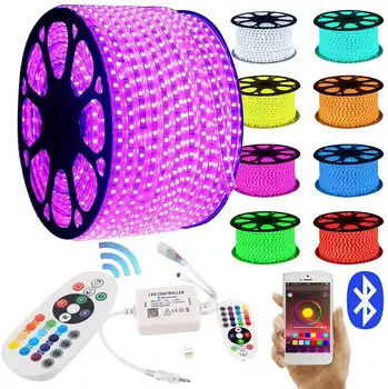 

LED strips20M 30M RGB LED Strip Bluetooth Controlled Lightband 24 keys remote control light hose waterproof IP65 light chain