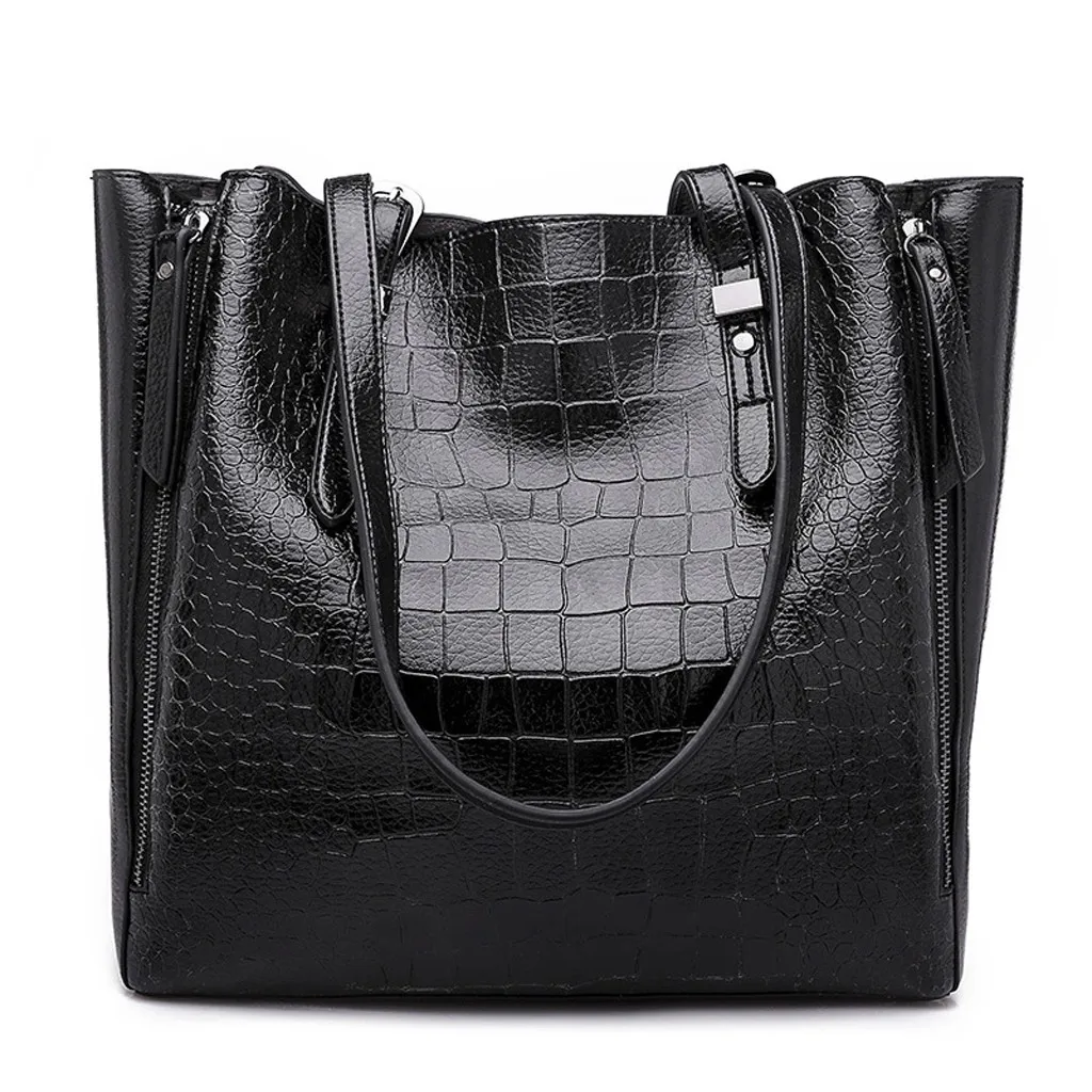 Женская сумка на плечо, модные женские сумки из крокодиловой кожи, Большая вместительная сумка-тоут, повседневная женская сумка-мессенджер из искусственной кожи#0930