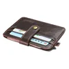 fashion hasp rfid wallet men leather slim coin pocket luxury brand mini wallets multifunctional purse casual credit card holder ► Photo 2/6