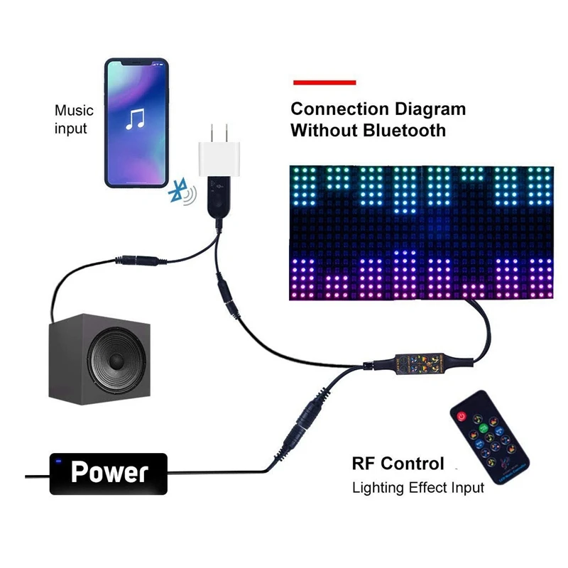 WS2812B WS2811 1903 3 контактная светодиодная полоса/матричная панель Bluetooth Музыка Мечта